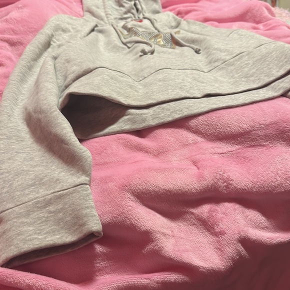 Guess logo hoodie grey & gold - Picture 3 of 7